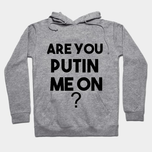 ARE YOU PUTIN ME ON ? funny t-shirt Hoodie by ARTA-ARTS-DESIGNS